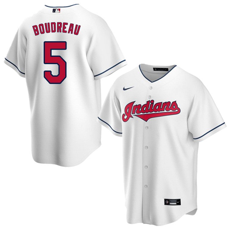 Nike Men #5 Lou Boudreau Cleveland Indians Baseball Jerseys Sale-White